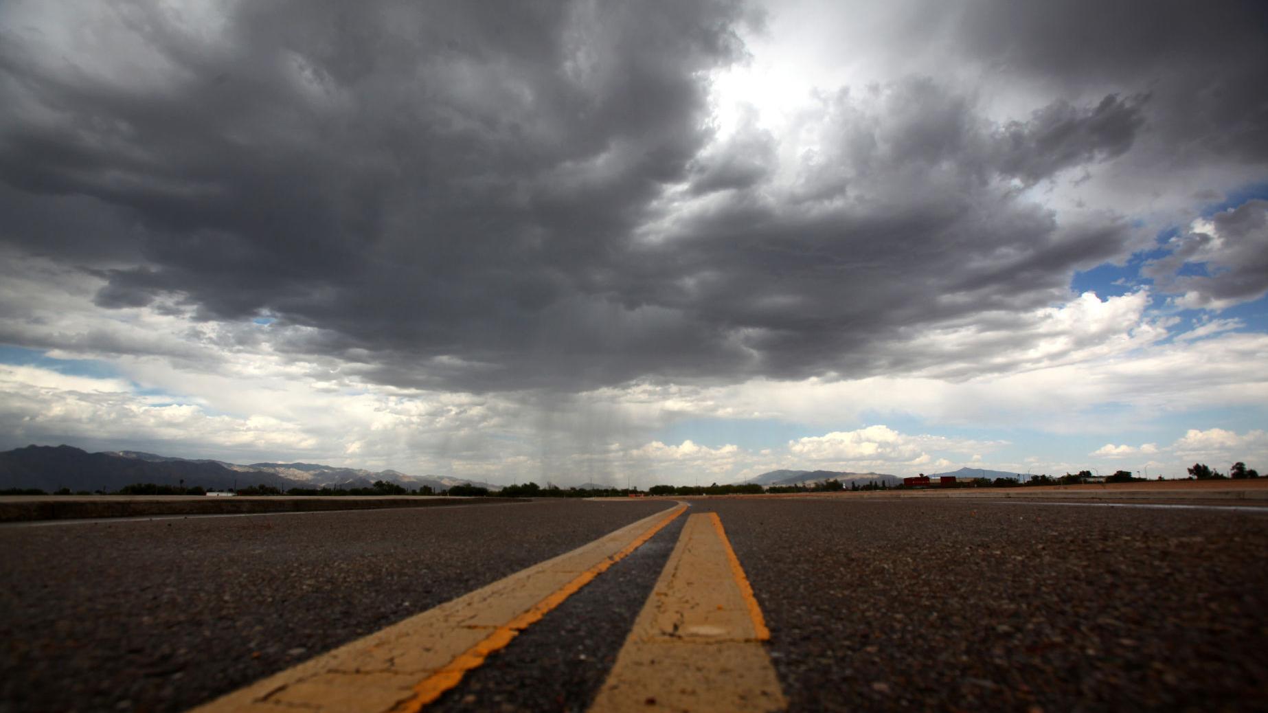Area south of Tucson received 2 inches of rain yesterday, more rain expected today